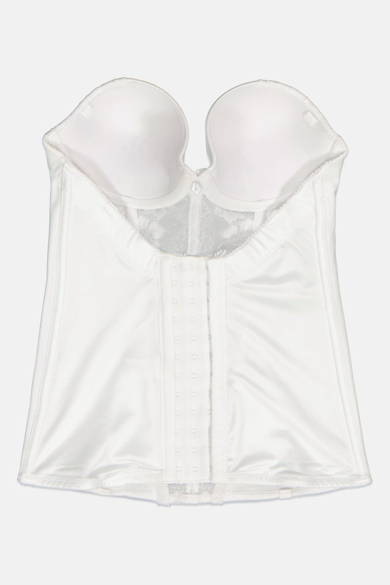 Jezebel Women Seamless Padded Caress Too Bustier, White - Image 2