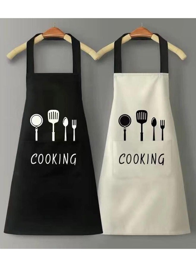2 أسطورة المطبخ مع جيوب قابلة للتعديل عنق السترة السترة المقاومة للماء والزيت الطهاة الطبخ السترات للمطبخ المنزلي والتنظيف والبستنة - Image 5