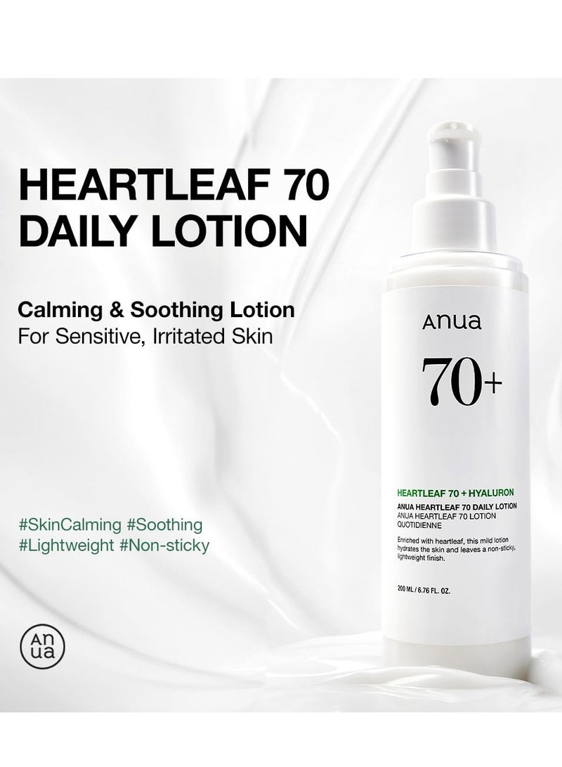 ANUA HEARTLEAF 70+ HYALURON DAILY LOTION 200ml - Image 2