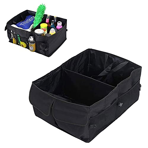 Sulfar Car Trunk Organizer, Folding Car Trunk Organizer, Car Interior Accessories Trunk Storage Organizer with Adjustable Securing Straps, Collapsible Car Trunk Storage Organizer for SUV Auto Truck Van - Image 1
