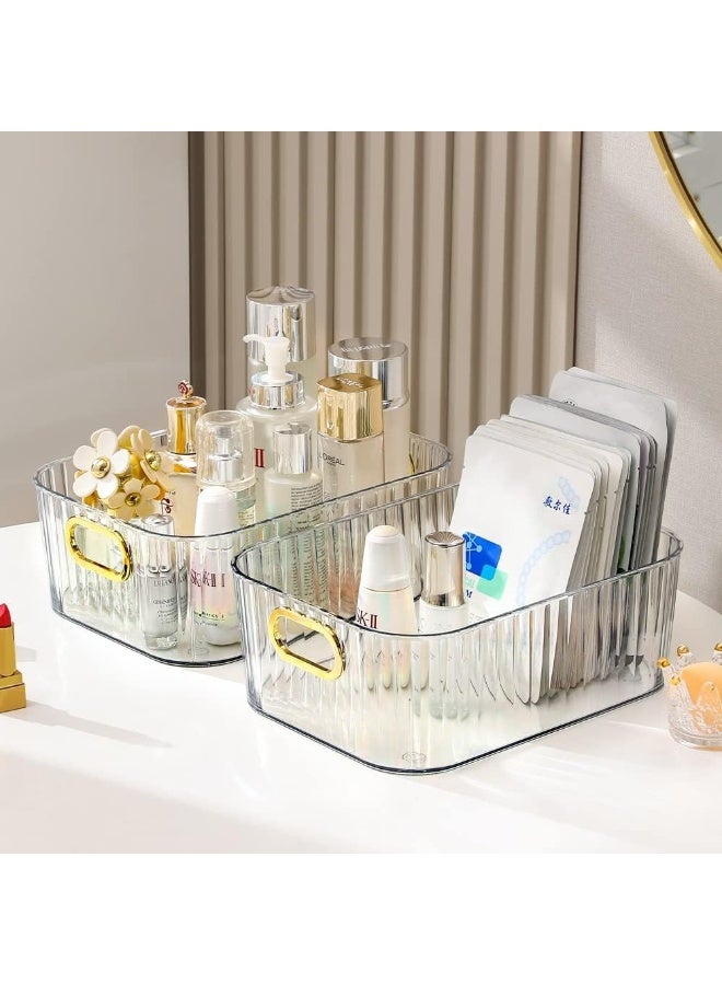 هابي هوم منظم مكياج أكريليك، منظم أدوات الحمام والتخزين، مثالي للمكتب وأسطح الخزانة، رائع لمستحضرات التجميل والعناية بالبشرة وأحمر الشفاه 26*19*13 سم - Image 5