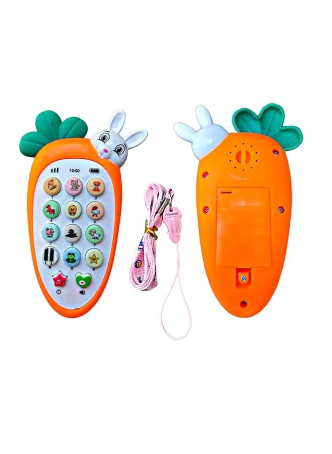 Generic - Smart Rabbit Mobile Phone Toy, Toddlers with Music, Ringtones and Lights (Multicolor) - Image 1