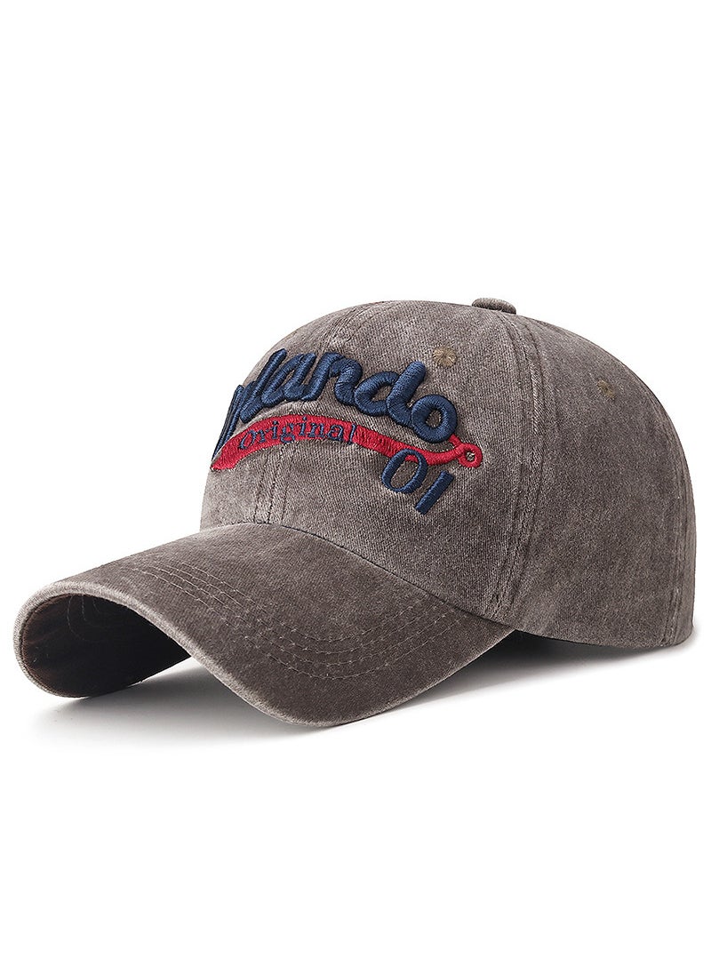 Generic Summer Fashion Baseball Cap Embroidered Unisex Wine red  - Image 2