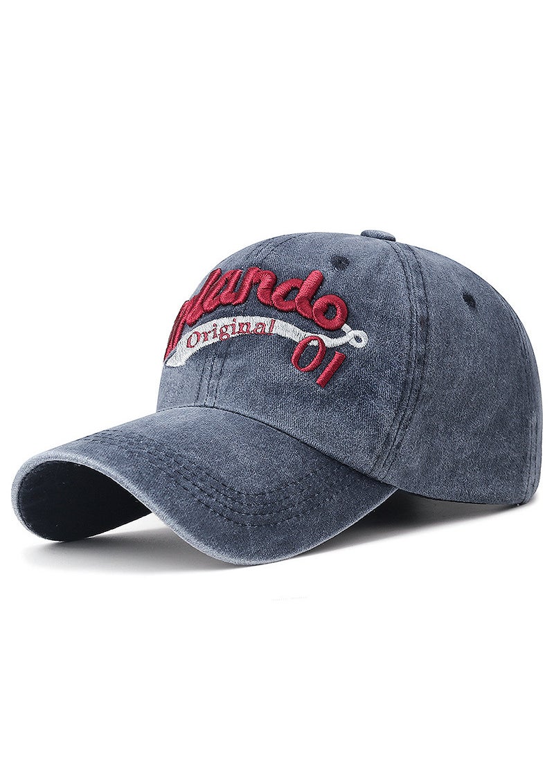 Generic Summer Fashion Baseball Cap Embroidered Unisex Wine red  - Image 4