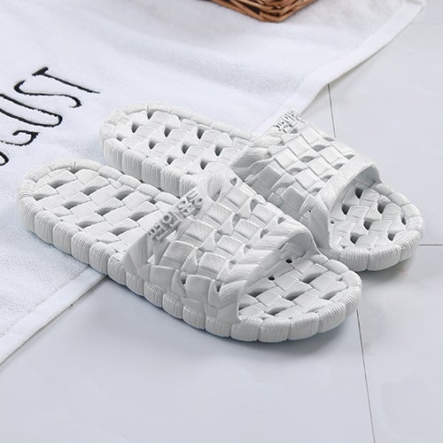 New Hollow Non-Slip Plastic Home Slippers for Women Dark blue male  - Image 2
