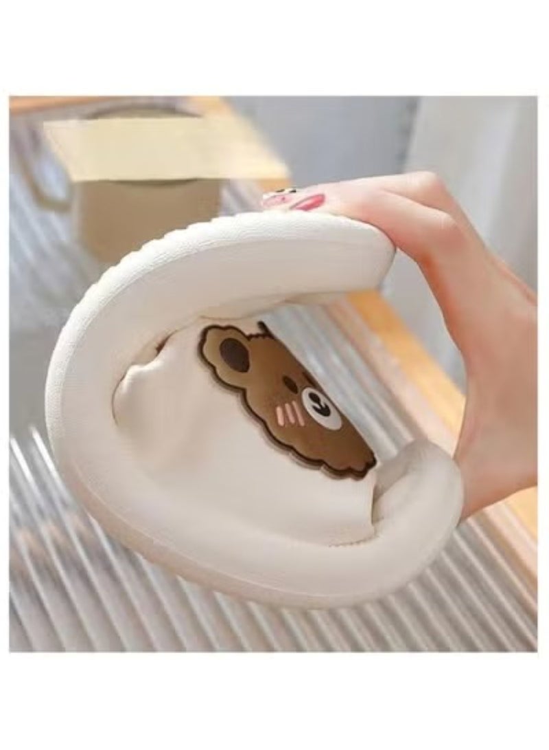 هويتك شباشب صيفية نسائية برسمة دب كرتوني رائعة - مقاس الاتحاد الأوروبي 38-39 - Image 4