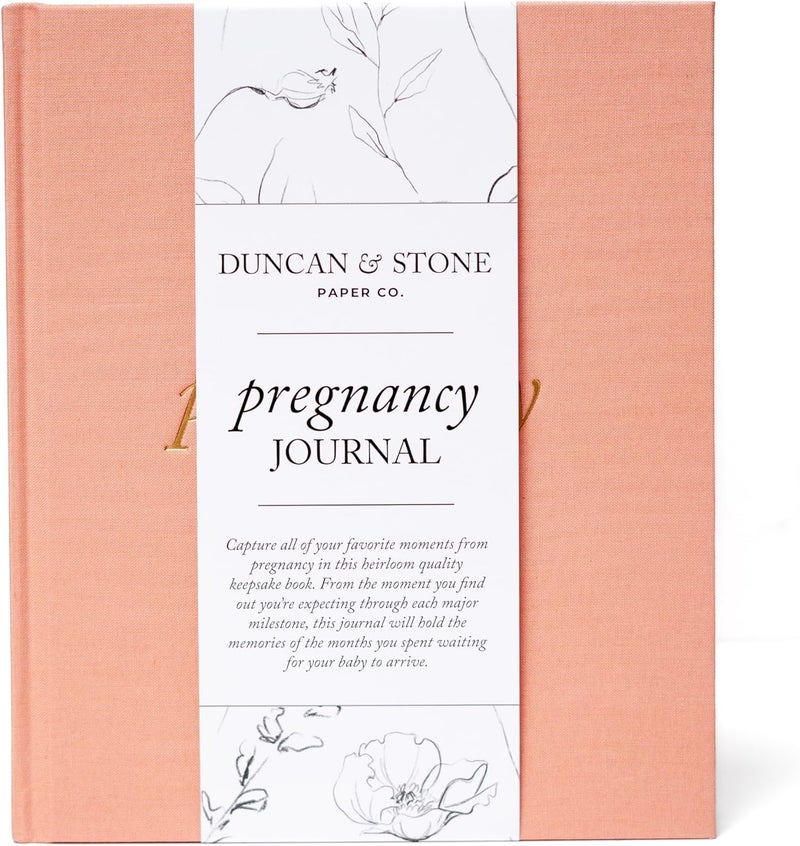 DUNCAN & STONE PAPER CO. Duncan & Stone Pregnancy Journal - Dusty Rose - Image 1