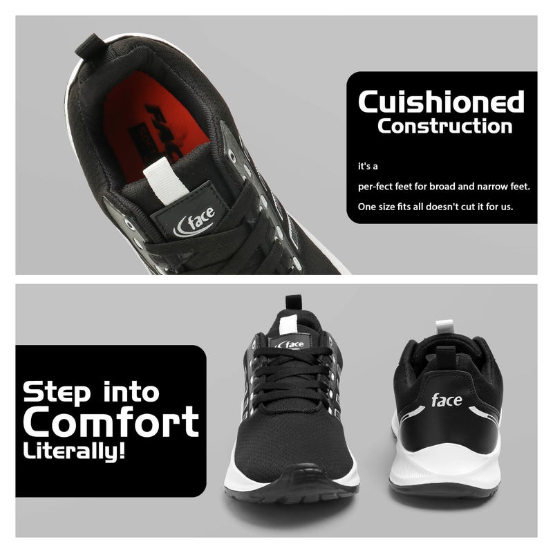 Face Black Sneakers for Men - Image 5