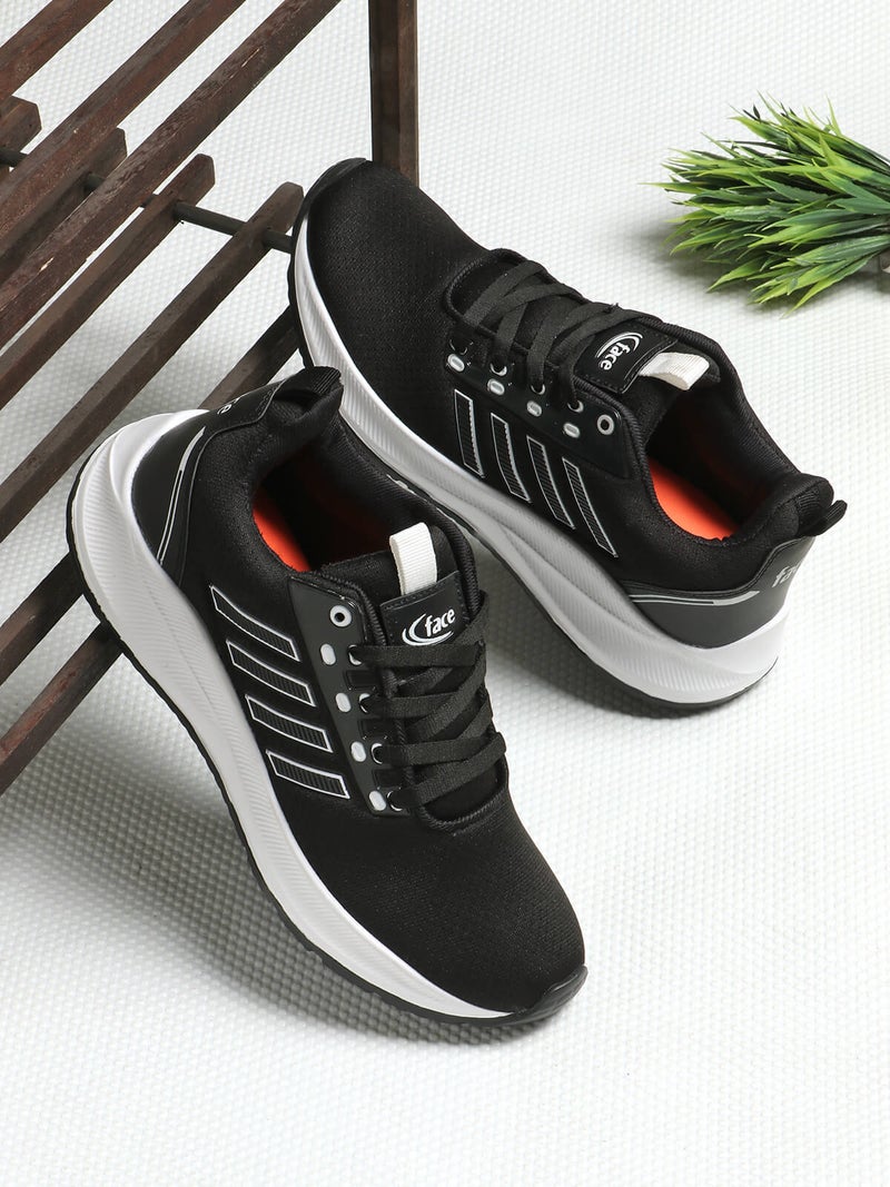 Face Black Sneakers for Men - Image 2