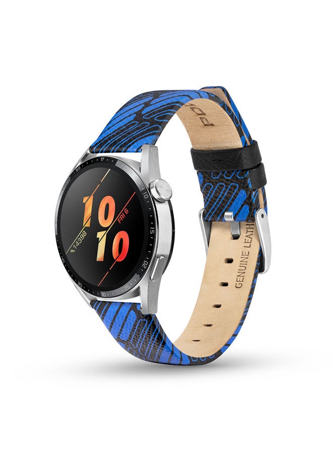 POLICE Universal Replacement Leather Strap For Men And Women, Compatible With Apple Watch Series 3-9 & SE (38-40-41) & Samsung, Huawei Or Quartz Watch With Lug Width Of 20mm  - Image 3