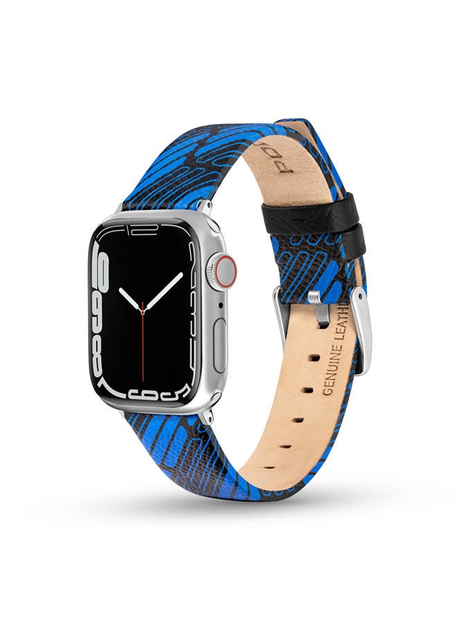 POLICE Universal Replacement Leather Strap For Men And Women, Compatible With Apple Watch Series 3-9 & SE (38-40-41) & Samsung, Huawei Or Quartz Watch With Lug Width Of 20mm  - Image 1