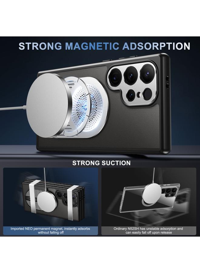 S-TOP Case For Samsung Galaxy S22 Ultra 5G Heat Dissipation Aromatherapy MagSafe Holder Phone Case - Image 2