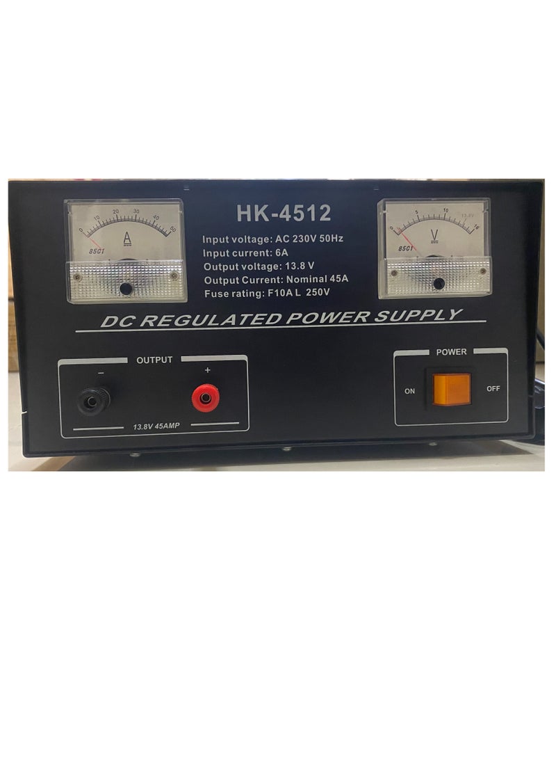 "HK-4512 DC Regulated Power Supply, 230V 50Hz, 1250W Output, 250V / 45A Works with all radios such as Yaesu, Kenwood, Icom, Motorola ....ETC "  - Image 1