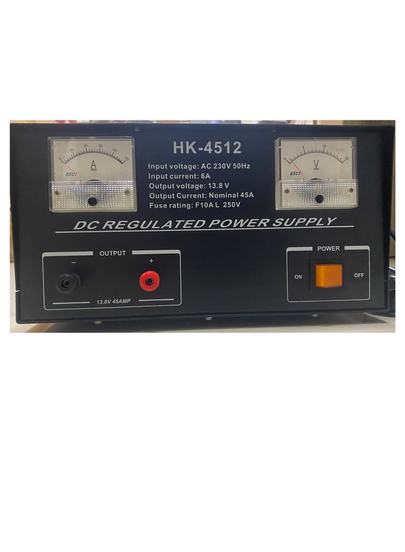"HK-4512 DC Regulated Power Supply, 230V 50Hz, 1250W Output, 250V / 45A Works with all radios such as Yaesu, Kenwood, Icom, Motorola ....ETC "  - Image 2