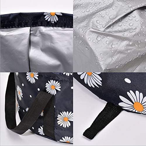 Seneme Collapsible Foot Bath Basin, Seneme Portable Travel Foot Tub for Soaking Feet Multifunctional Waterproof Foot Soaker Collapsible Bucket for Camping Washing Vegetables and Fruits (18 L/Black) - Image 3