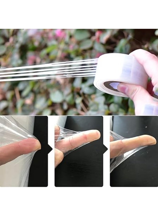 Green Tiger Tape Grafting Film for Plants, Stretchable Garden Grafting Tape Plants Repair Budding Tapes for Floral Fruit Tree and Poly Budding Tape - Image 4