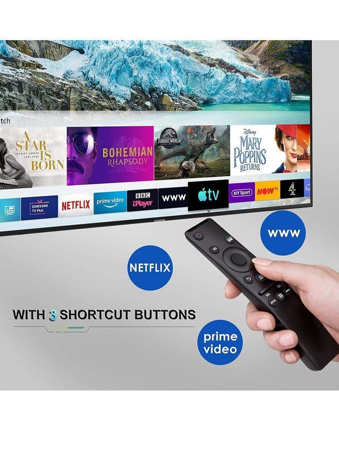 Universal Remote Control Compatible for All Samsung TV LED QLED UHD SUHD HDR LCD Frame Curved Solar HDTV 4K 8K 3D Smart TVs, with Buttons for Netflix, Prime Video
