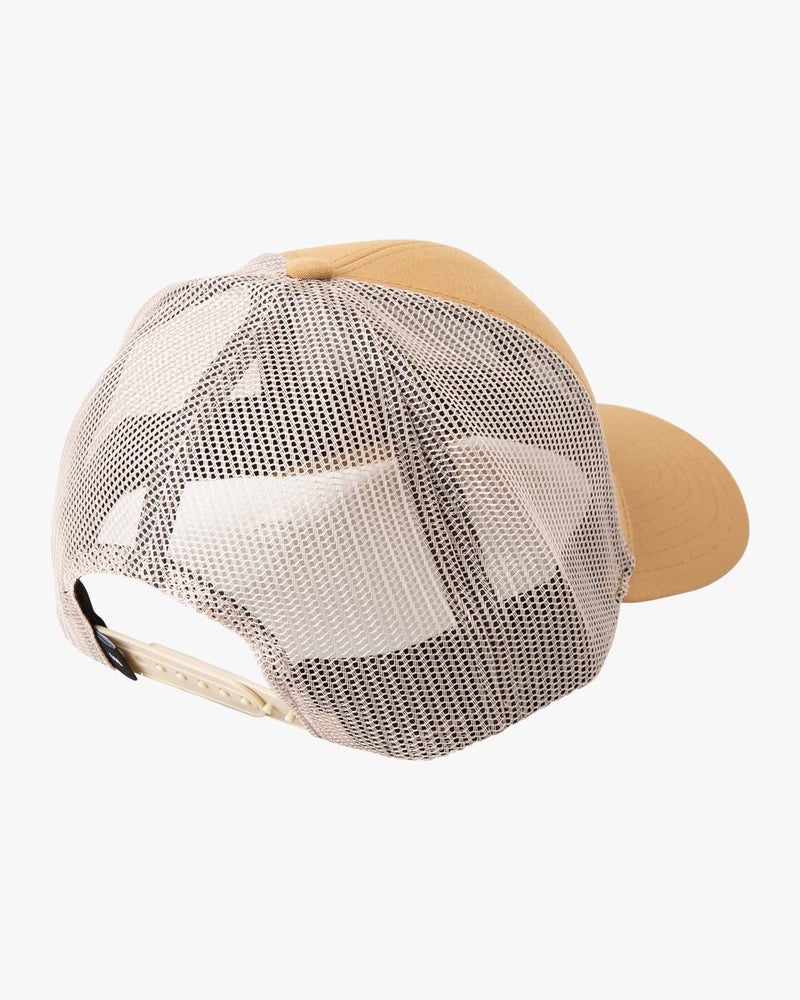 RVCA Mens Adjustable Trucker Hats - Work Script Trucker (Camel, One Size) - Image 2