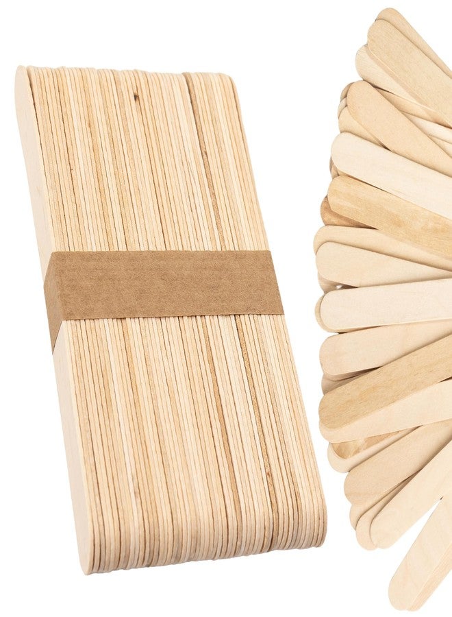 Curacoro Waxing Spatula Sticks 50 Pcs – Natural Birch Wood for Eyebrow, Lip, Nose & Body Hair Removal – Esthetician Supplies for Spa & Home Use (Medium Size - Image 1