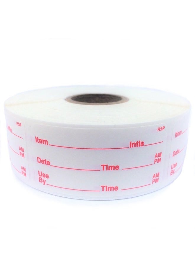 H.S.P. Dissolvable Food Storage Labels for Home and Restaurant Use - Dissolves in Water in 30 Seconds - No Adhesive Residue - Perfect for Glass, Metal, Plastic Containers - 1x2 inch Size 500 Labels per roll - Image 1