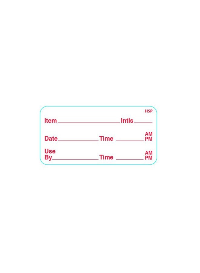 H.S.P. Dissolvable Food Storage Labels for Home and Restaurant Use - Dissolves in Water in 30 Seconds - No Adhesive Residue - Perfect for Glass, Metal, Plastic Containers - 1x2 inch Size 500 Labels per roll - Image 2