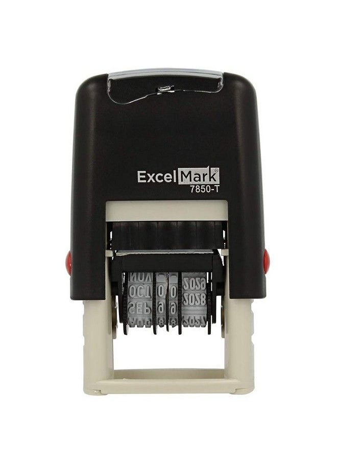ExcelMark Celmark Selfinking Rubber Date Stamp Compact Size (Red Ink)  - Image 4