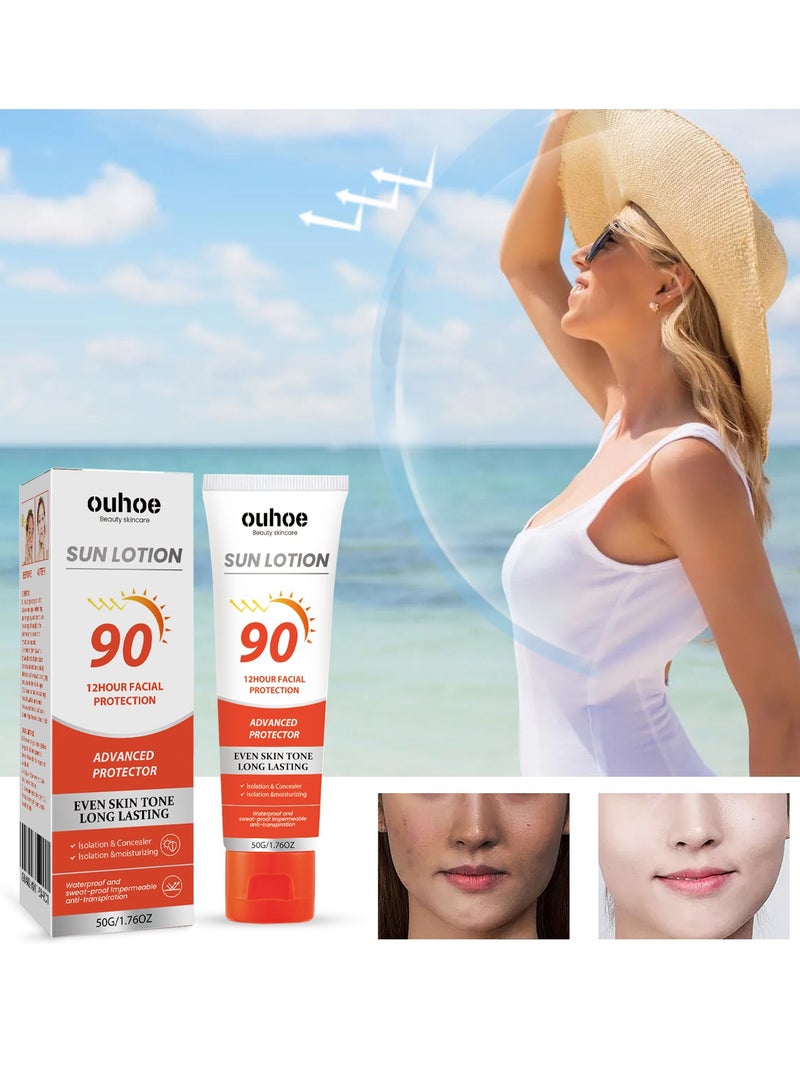OUHOE Sun Lotion for Hyaluronic Acid Watery Sun Gel - Image 1