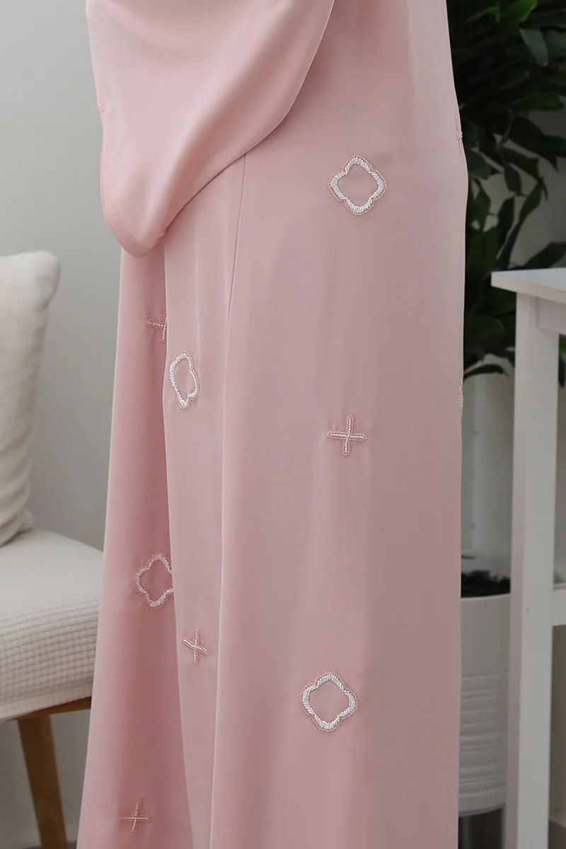 النخبة Blush Bloom Abaya-738