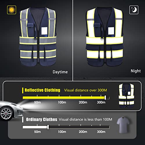 AYKRM 6xl 7xl 8xl navy safety vest big and tall - Image 4