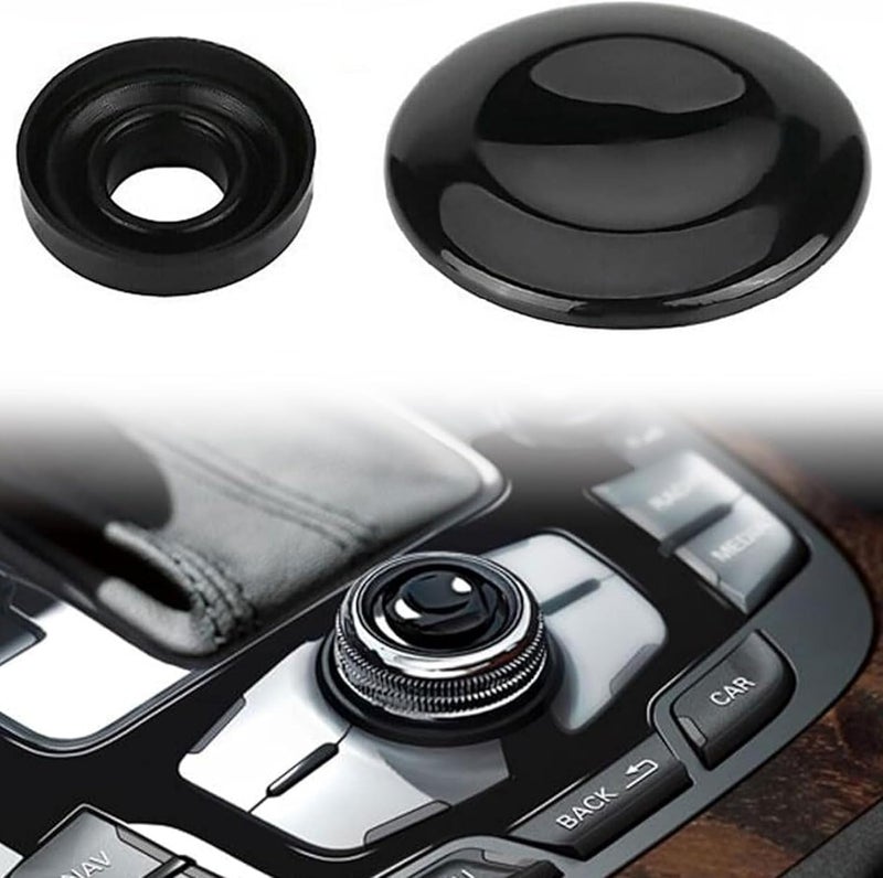 NLQR Navigation Button Joystick MMI Knob Repair, Fit for Audi A4 A5 A6 A8 Q5 Q7 S4 S6 S8 2004-2015, Replace 8K0998068 8K0998068 A, Control Center Button Cover - Image 1