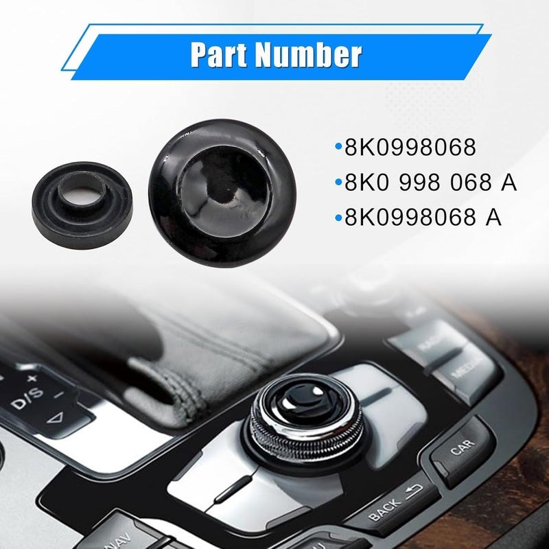 NLQR Navigation Button Joystick MMI Knob Repair, Fit for Audi A4 A5 A6 A8 Q5 Q7 S4 S6 S8 2004-2015, Replace 8K0998068 8K0998068 A, Control Center Button Cover - Image 4