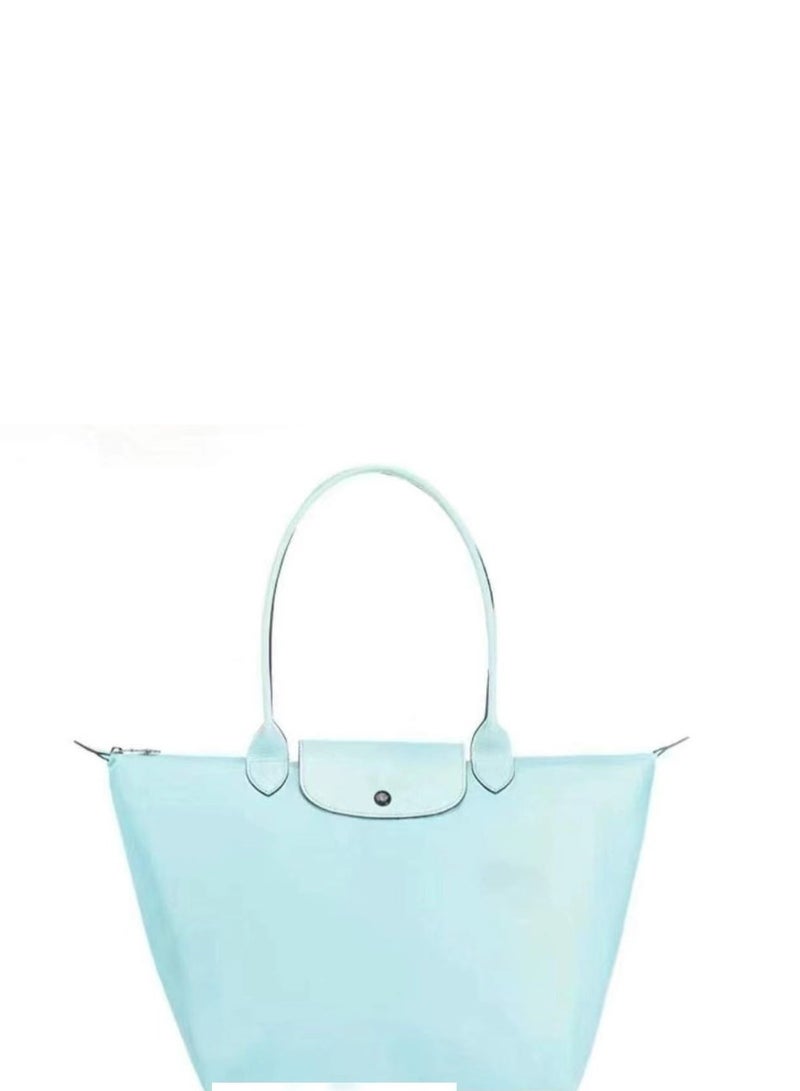 Women's Fashion Multi functional Zipper Shoulder Bag Handbag Blue 31cm * 31cm * 19cm  - Image 2
