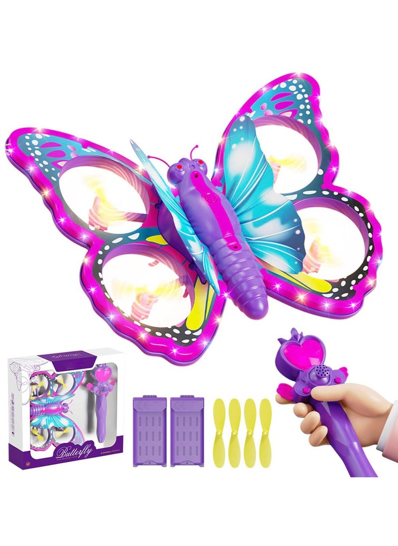 BUTTERFLY 4D-V40 Remote Control Butterfly Drone pink  - Image 1