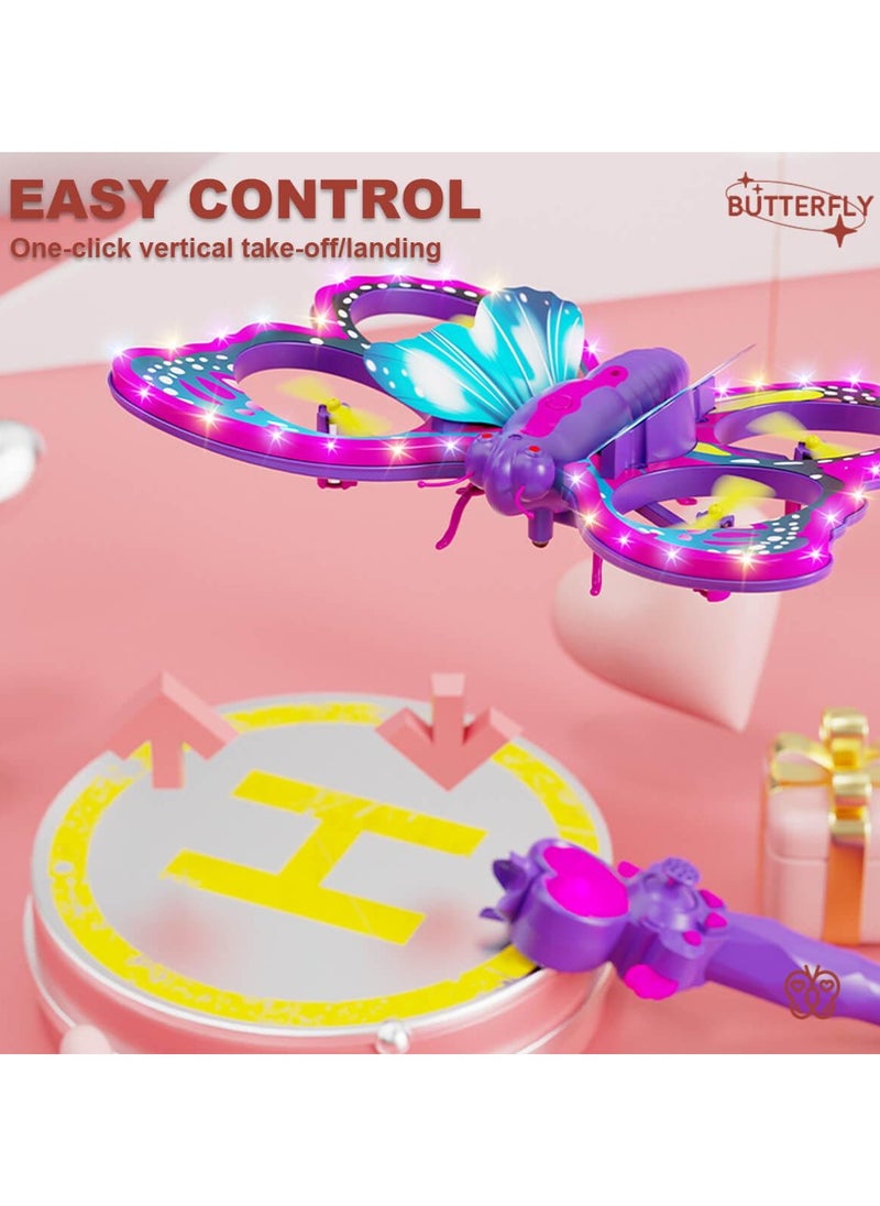 BUTTERFLY 4D-V40 Remote Control Butterfly Drone pink  - Image 5