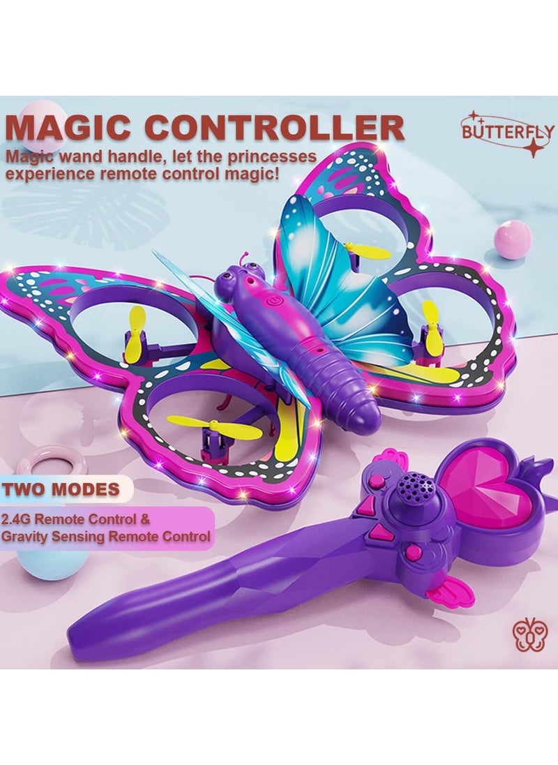 BUTTERFLY 4D-V40 Remote Control Butterfly Drone pink  - Image 4