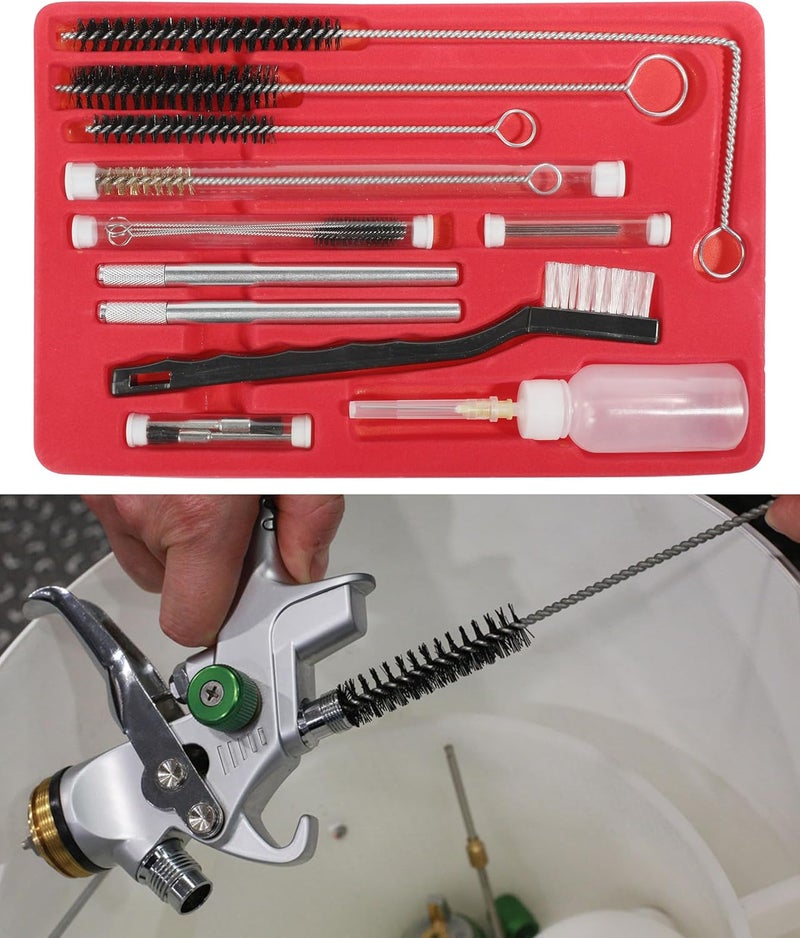 RACOONA 23PCS Air Spray Gun Cleaning Kit,Automotive Use Airbrush Cleaning Kit,Car Accessories Paint Gun Cleaning Kit,Complete Maintenance Set for Cleaning HVLP Spray Guns,Paint Guns,Air Tools,Airbrush Trendy flexible practical build - Image 1