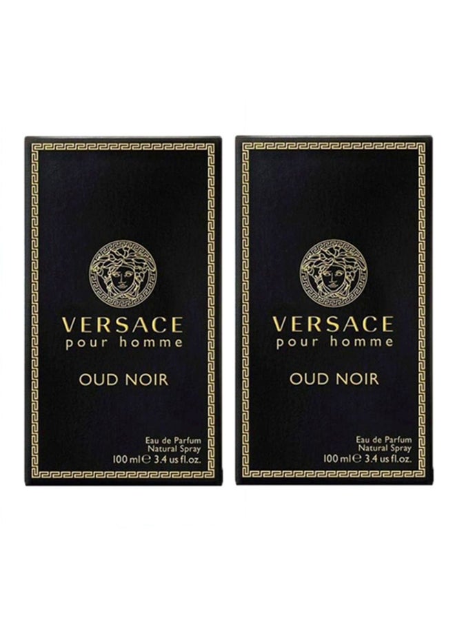 VERSACE Set Of 2 Oud Noir EDP 200ml - Image 3