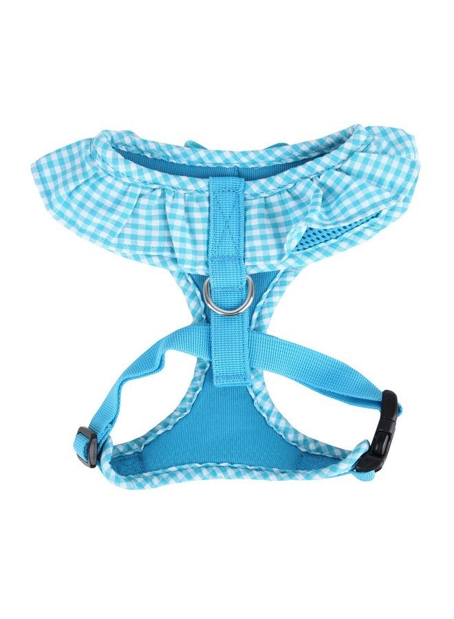 PUPPIA Puppia Vivien Dog Harness Over-The-Head All Season Cute No Pull No Choke Walking Training Adjustable for Small Dog, Sky Blue, Medium  - Image 2