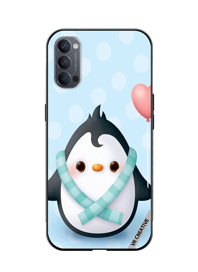 VR CREATIVE Protective Case Cover For Oppo Reno4 Pro 5G Baby Penguin Design Multicolour  - Image 1