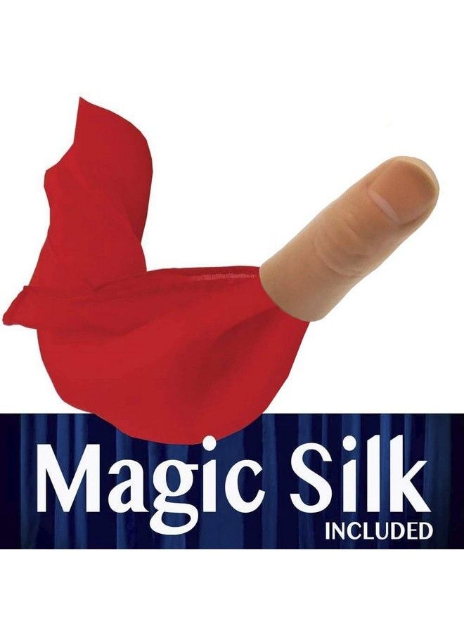 MAGIC MAKERS Junior Reality Thumb Tip With Red Silk And Online Course For Magic Training  - Image 3