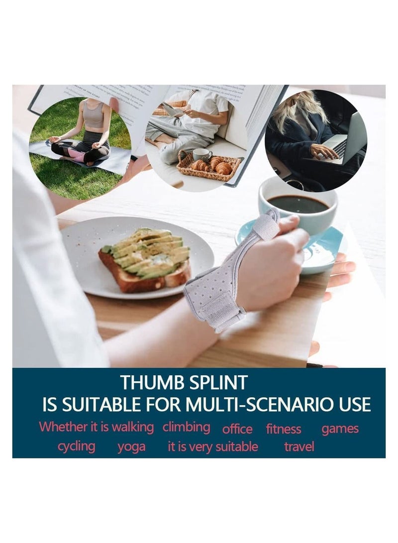 SYOSI Thumb Splint And Carpal Tunnel Wrist Brace, Interchangeable Left And Right Hands, Providing Day/night Support - Image 2