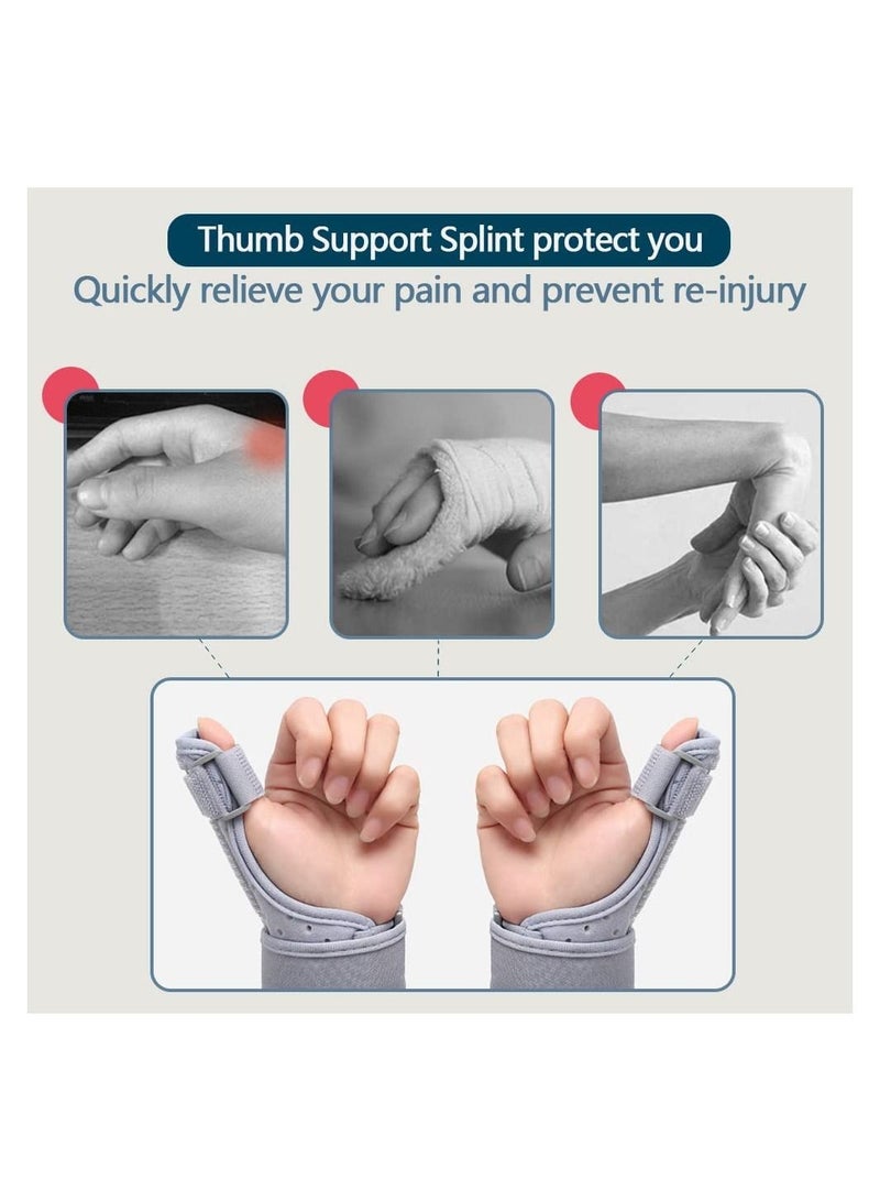 SYOSI Thumb Splint And Carpal Tunnel Wrist Brace, Interchangeable Left And Right Hands, Providing Day/night Support - Image 3