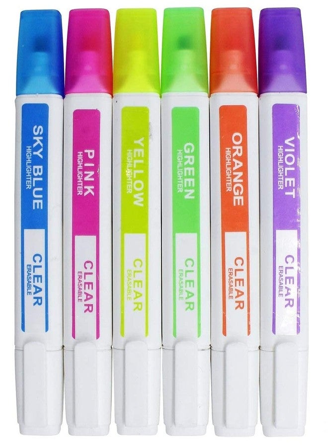 ووريسون مجموعة أقلام تظليل قابلة للمسح من ووريسون، 6 ألوان، متعددة الألوان - Image 1
