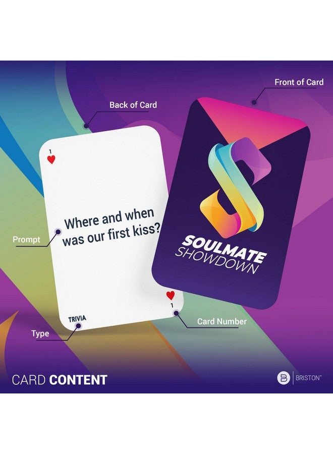 Briston Briston Soulmate Showdown: Couples Trivia & Dare Flash Cards - 78 Card Set for Relationship Growth, Adding Spice & Fun Date Nights - New & Seasoned Couples - Romantic Game for Adults  - Image 4
