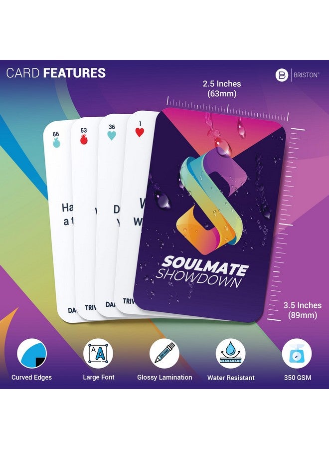 Briston Briston Soulmate Showdown: Couples Trivia & Dare Flash Cards - 78 Card Set for Relationship Growth, Adding Spice & Fun Date Nights - New & Seasoned Couples - Romantic Game for Adults  - Image 5