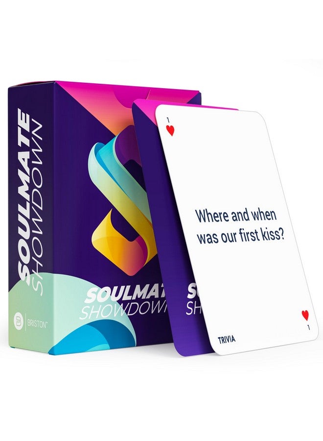 Briston Briston Soulmate Showdown: Couples Trivia & Dare Flash Cards - 78 Card Set for Relationship Growth, Adding Spice & Fun Date Nights - New & Seasoned Couples - Romantic Game for Adults  - Image 2
