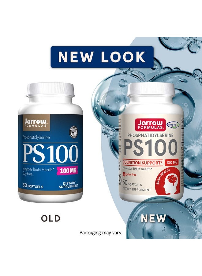 jarrow formulas Ps100100 Mg Phosphatidylserine (Ps) From Sunflower Lecithin (Soyfree) 30 Servings (Softgels) Promotes Brain Health & Cognition Support Dietary Supplement Gluten Free - Image 2
