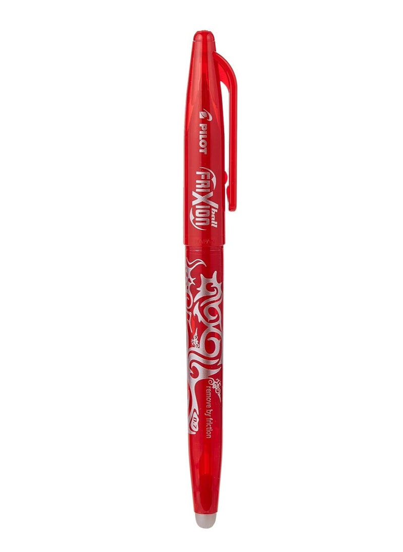 PILOT Frixion Erasable Ball Pen 0.7mm Tip Red Ink  - Image 1