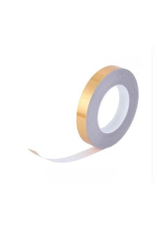 Metalized Polyester Tape Polished Gold Decor Sticker For Wall Floor Decoration Tiles Gaps Stickers Wallpaper Polyester Mylar Film Tape 2 Pcs With Acrylic Adhesive 1Cm*50M For Diy Home Kitchen