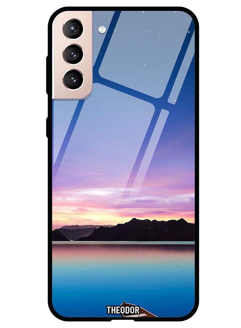 Theodor Protective Tempered Glass Case Cover Samsung Galaxy S21  Minimal Landscape - Image 1